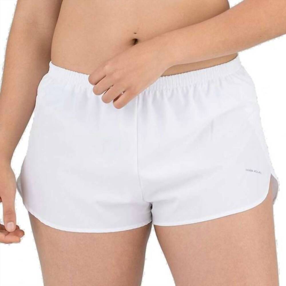 NEW BOA elite printed split short in white